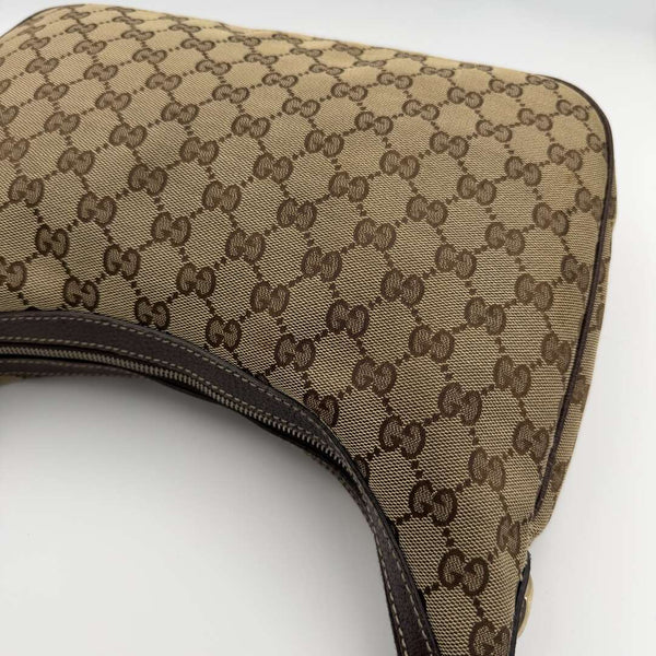 Gucci GG Canvas Brown Shoulder Bag