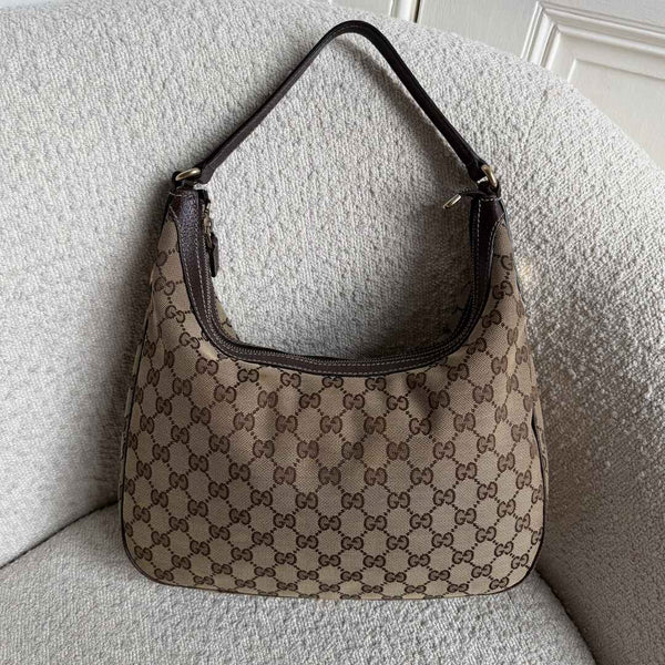 Gucci GG Canvas Brown Shoulder Bag