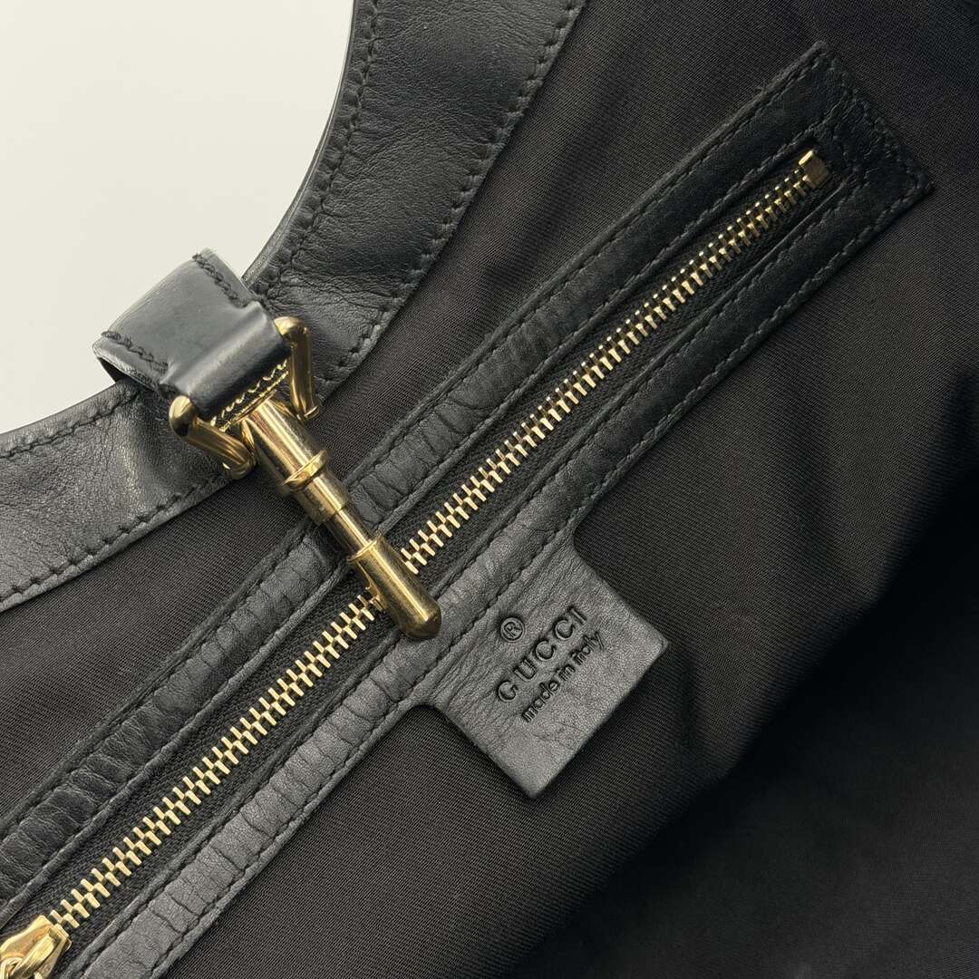 Gucci Guccissima Jackie Leather Black Shoulder Bag