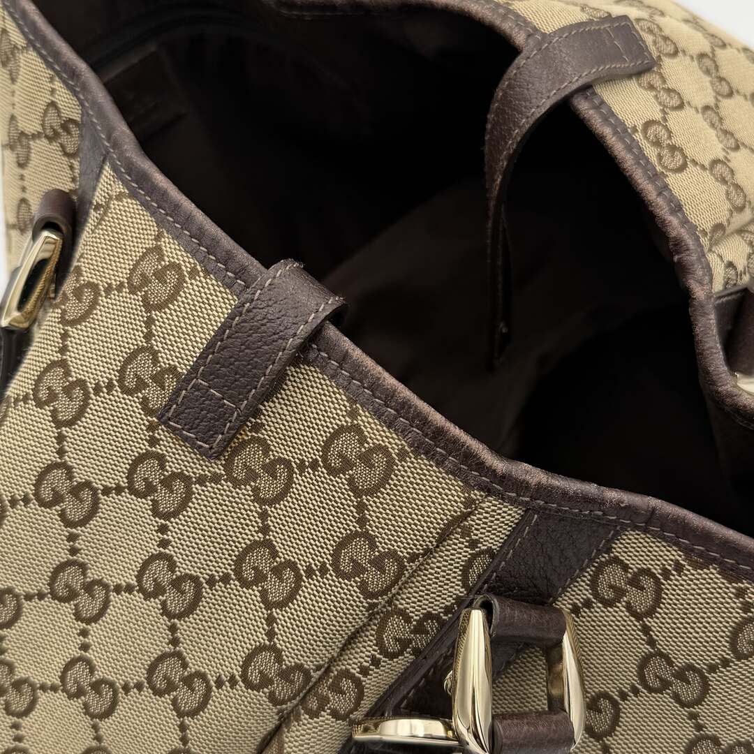 Gucci GG Canvas Abbey Brown Tote Bag