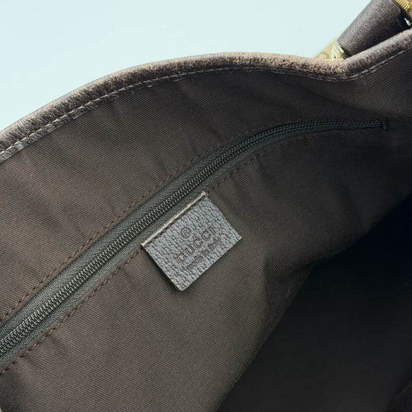 Gucci GG Canvas Abbey Brown Tote Bag