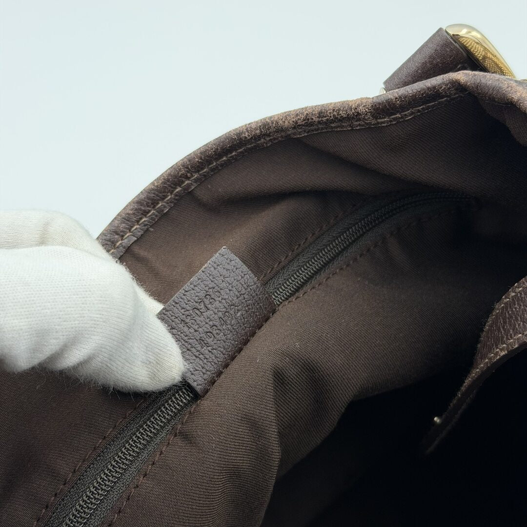 Gucci GG Canvas Abbey Brown Tote Bag