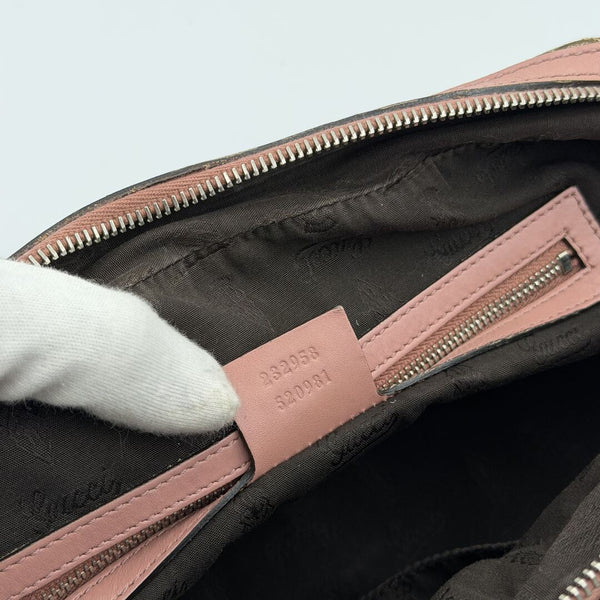 Gucci GG Canvas Twins Pink Shoulder Bag