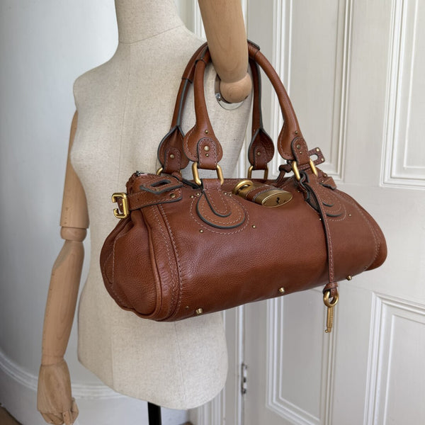 Chloe Paddington Leather Brown Handbag