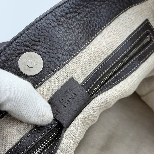 Gucci GG Canvas Horsebit Brown Tote Bag