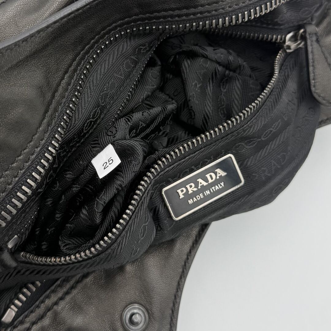 Prada Leather Black Tote Bag