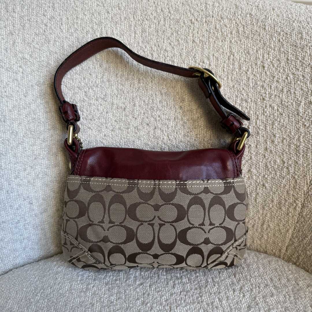 Coach Signature Red Shoulder Bag