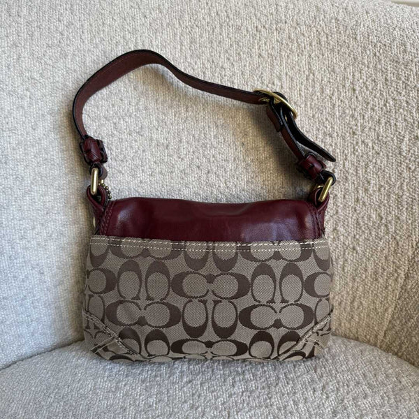 Coach Signature Red Shoulder Bag