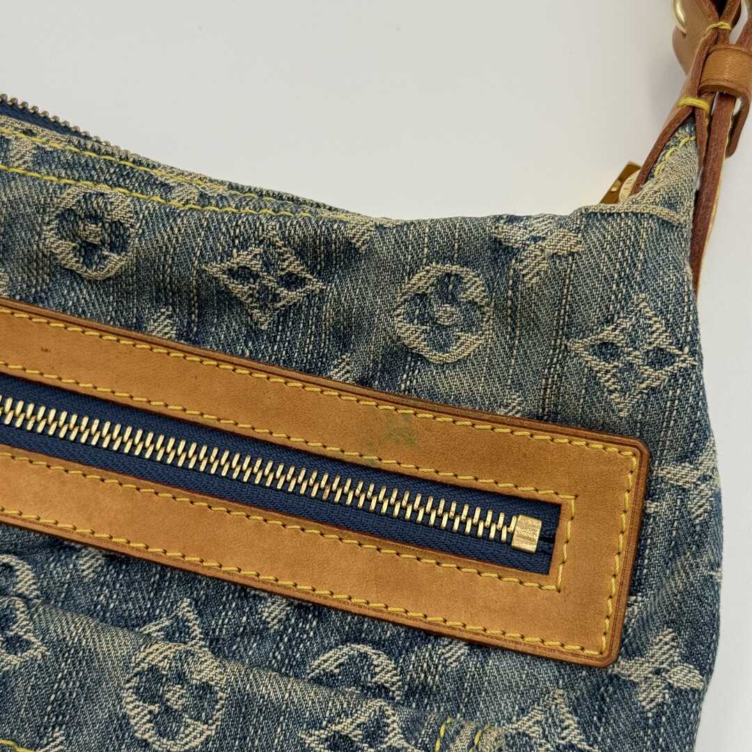 2006 Louis Vuitton Blue Denim Baggy PM Shoulder Bag