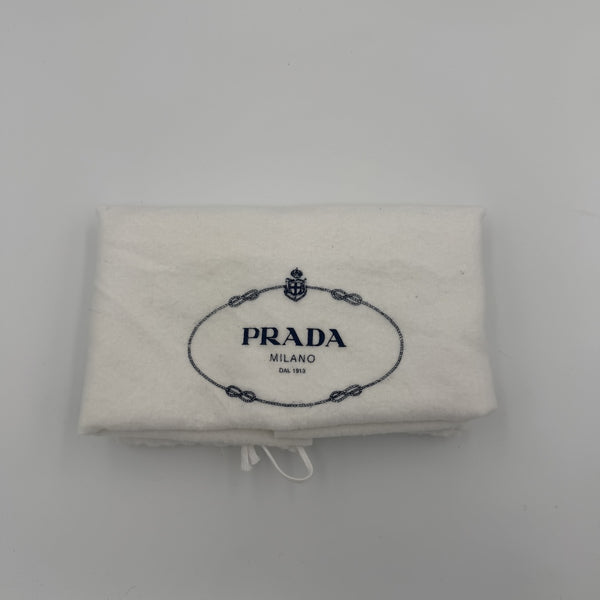 Prada Hobo Pleated Black Leather Shoulder Bag