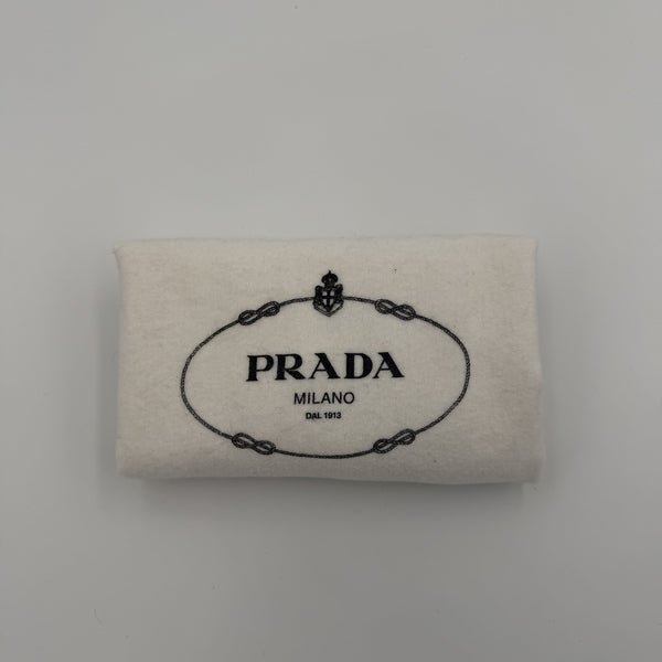 Prada Washed Bauletto Caramel Brown Leather Shoulder Bag