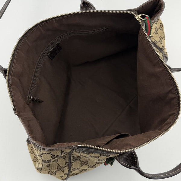 Gucci GG Canvas Princy Brown Shoulder Bag