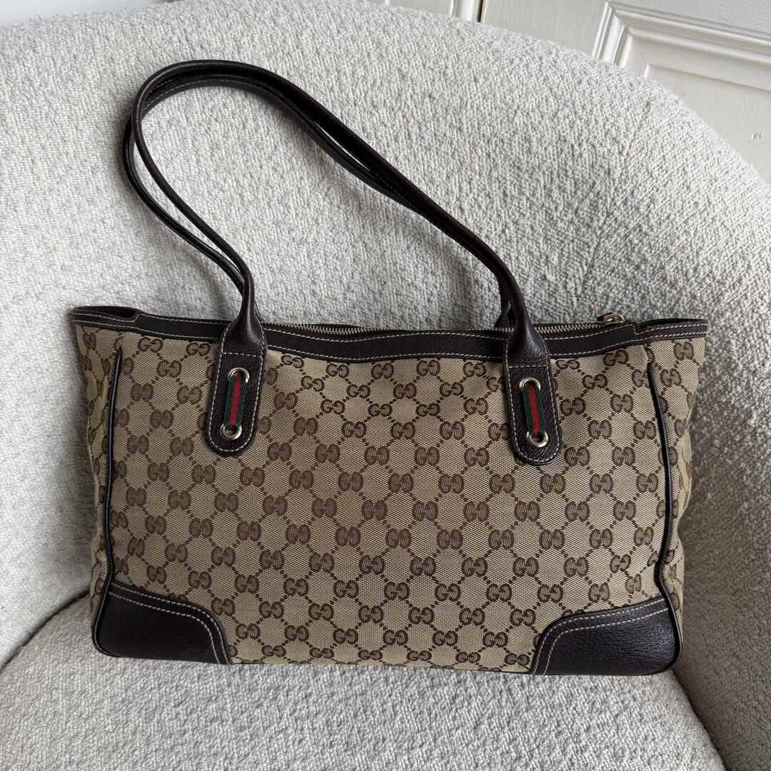 Gucci GG Canvas Princy Brown Shoulder Bag
