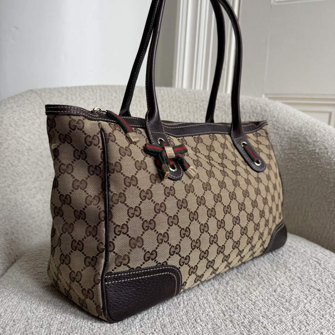 Gucci GG Canvas Princy Brown Shoulder Bag