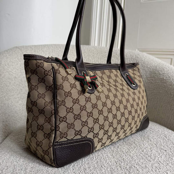 Gucci GG Canvas Princy Brown Shoulder Bag