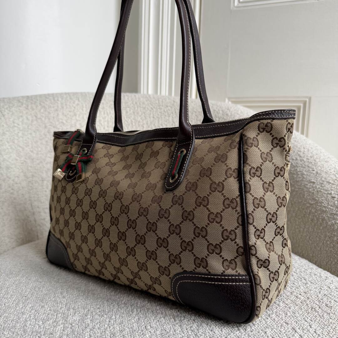 Gucci GG Canvas Princy Brown Shoulder Bag