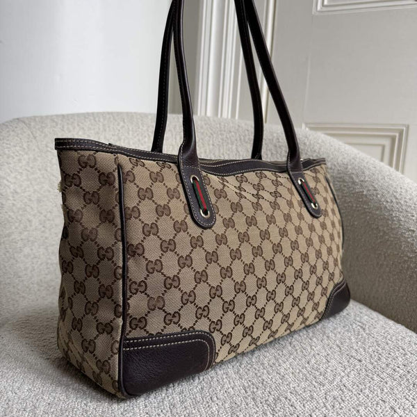 Gucci GG Canvas Princy Brown Shoulder Bag