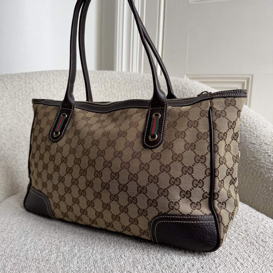 Gucci GG Canvas Princy Brown Shoulder Bag
