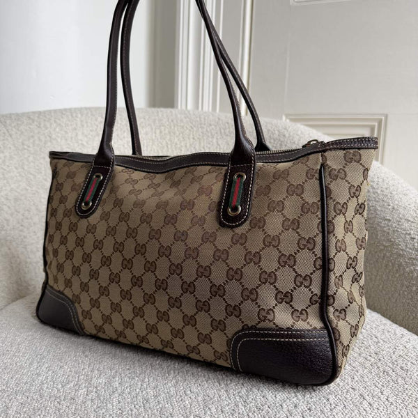 Gucci GG Canvas Princy Brown Shoulder Bag