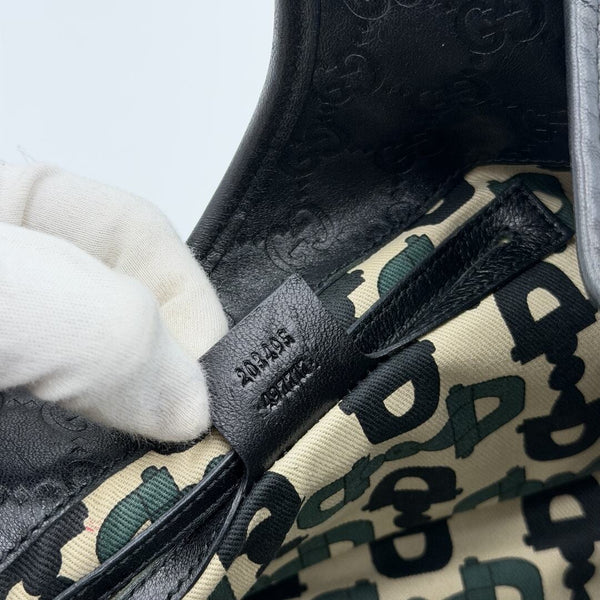 Gucci Guccissima Jackie Leather Black Shoulder Bag