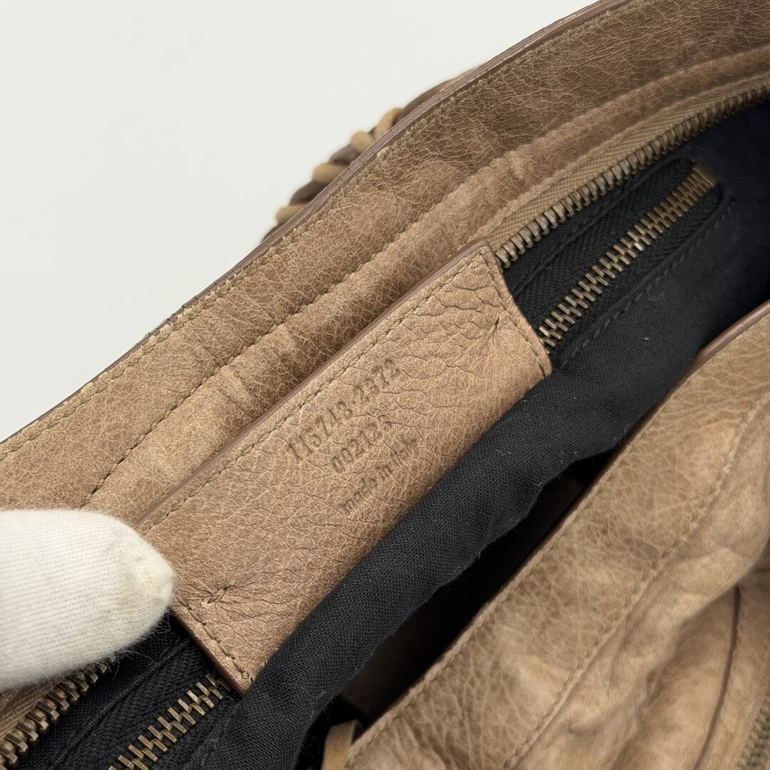 2010 Balenciaga The City Leather Mocha Brown Handbag
