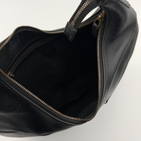 Gucci Hobo Reins Black Leather Shoulder Bag