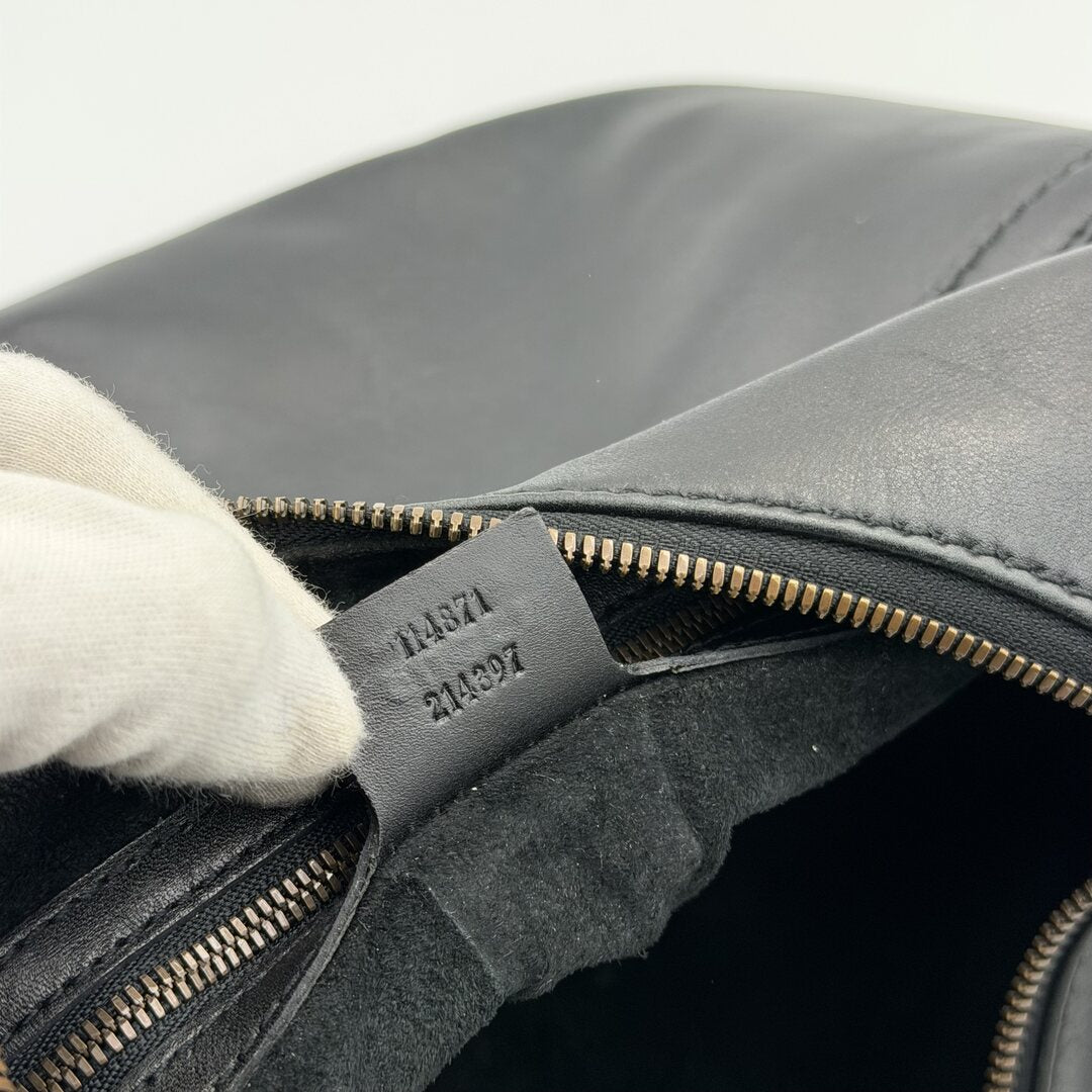 Gucci Hobo Reins Black Leather Shoulder Bag
