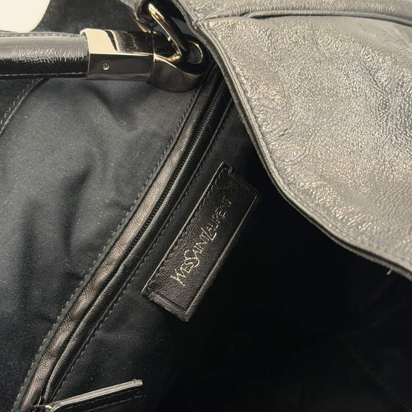 Yves Saint Laurent Roady Hobo Leather Black Shoulder Bag