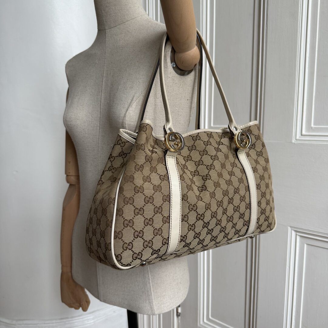 Gucci GG White Twins Tote Bag – JennyHayley