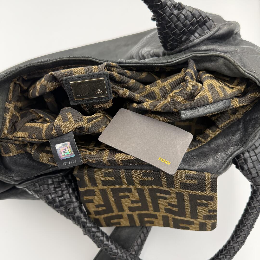 Fendi Spy Black Leather Handbag