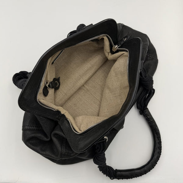 Miu Miu Vitello Leather Black Shoulder Bag