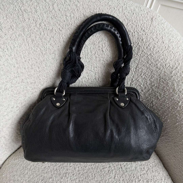 Miu Miu Vitello Leather Black Shoulder Bag