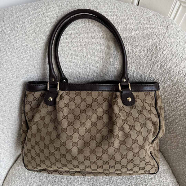 Gucci Monogram Sukey Black Tote Bag