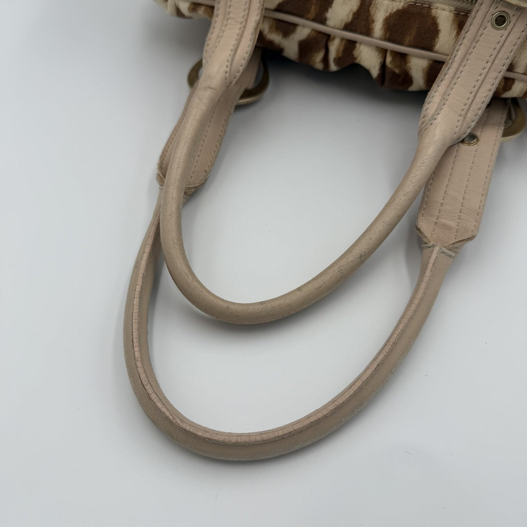 Dior St Tropez Leopard Print Shoulder Bag