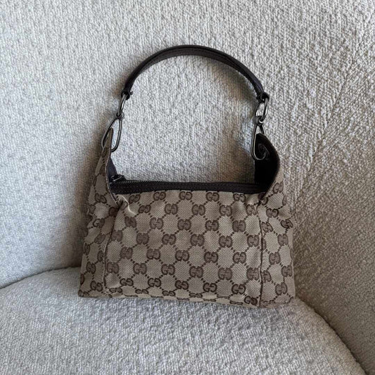 Gucci GG Canvas Brown Mini Shoulder Bag