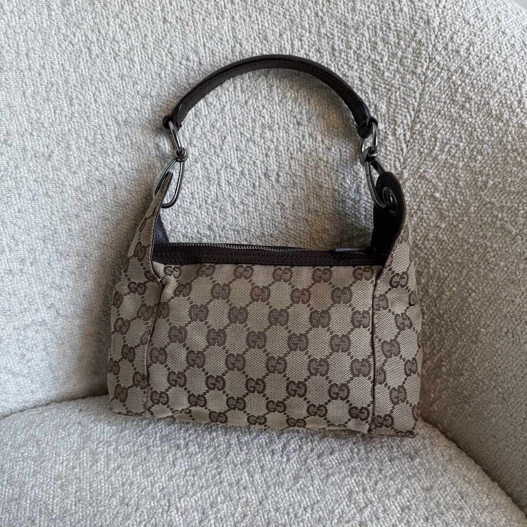 Gucci GG Canvas Brown Mini Shoulder Bag