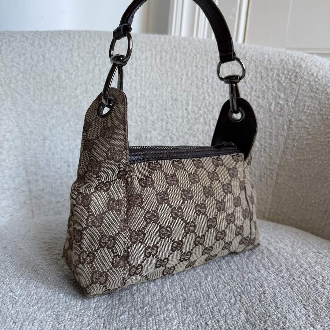 Gucci GG Canvas Brown Mini Shoulder Bag
