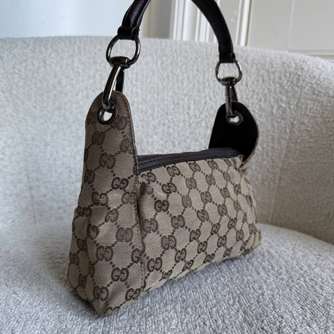 Gucci GG Canvas Brown Mini Shoulder Bag