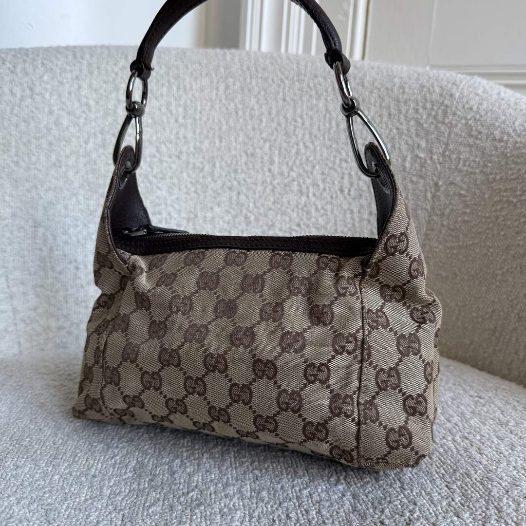Gucci GG Canvas Brown Mini Shoulder Bag