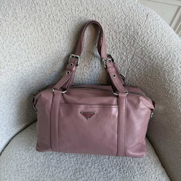 Prada Pink Leather Shoulder Bag