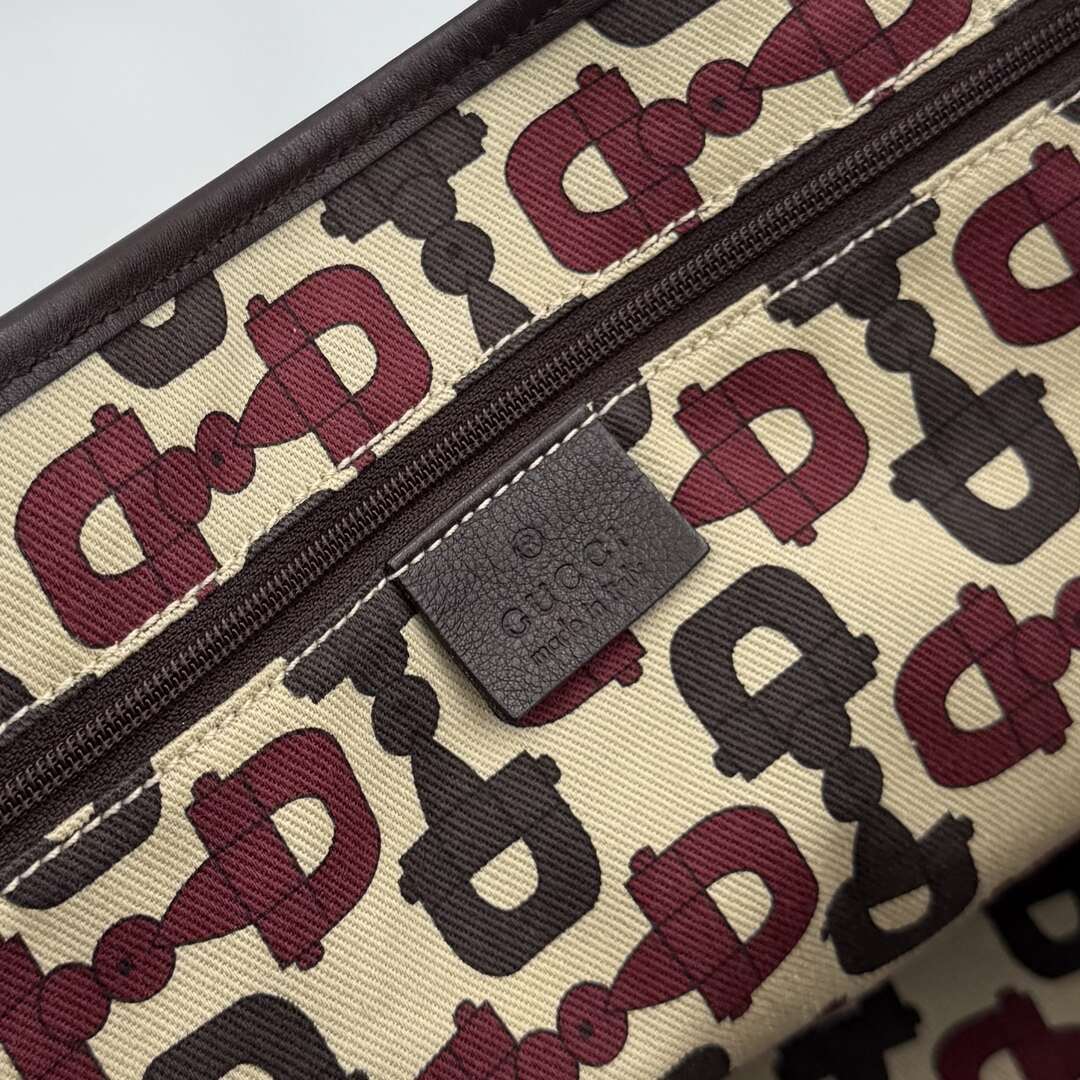 Gucci Guccissima Princy Brown Leather Tote Bag