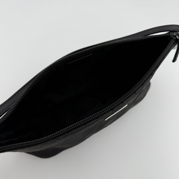 Gucci GG Monogram Black Boat Pochette Handbag