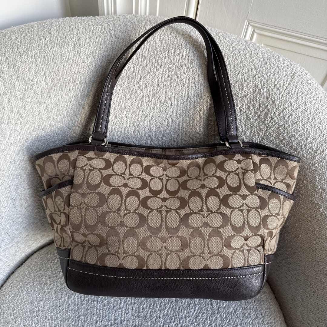 Coach Signature Brown Tote Bag