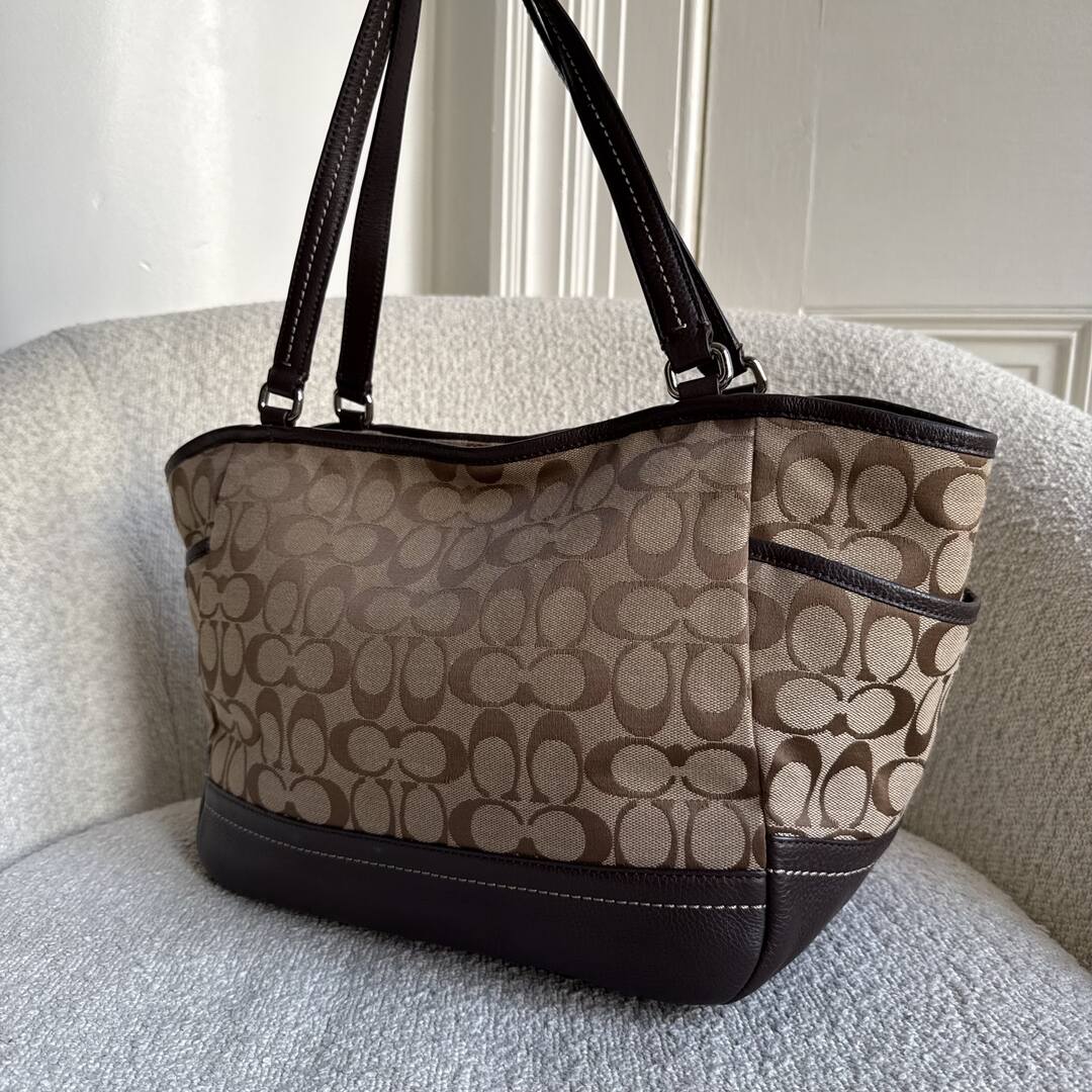 Coach Signature Brown Tote Bag