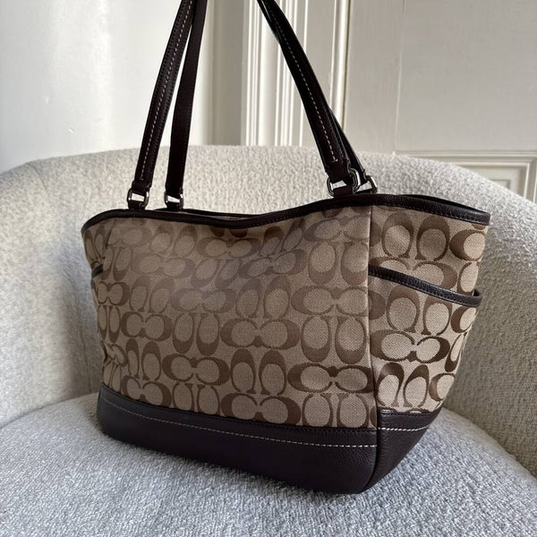 Coach Signature Brown Tote Bag