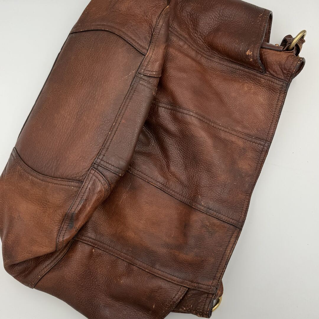 Prada Vitello Daino Brown Leather Large Tote Bag