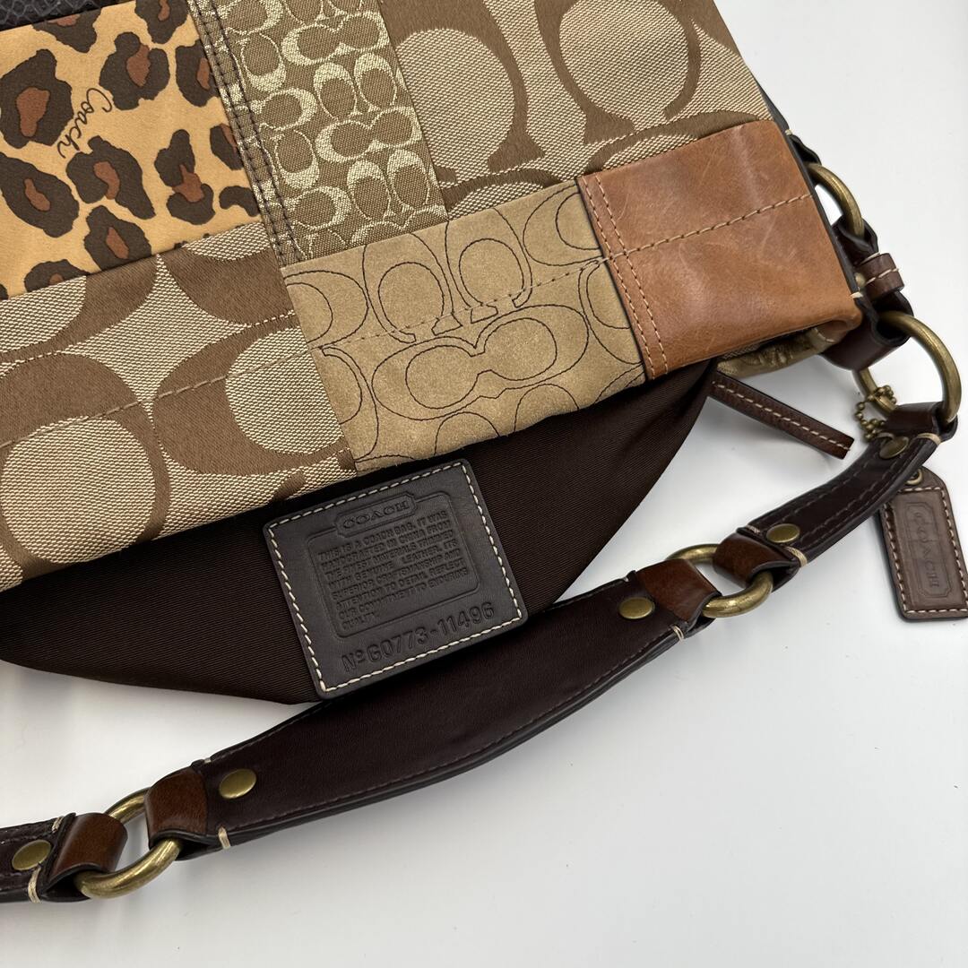 Coach Signature Patchwork Shoulder Bag