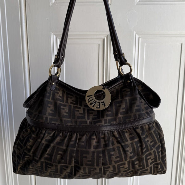 Fendi Zucca Charm Tote Bag