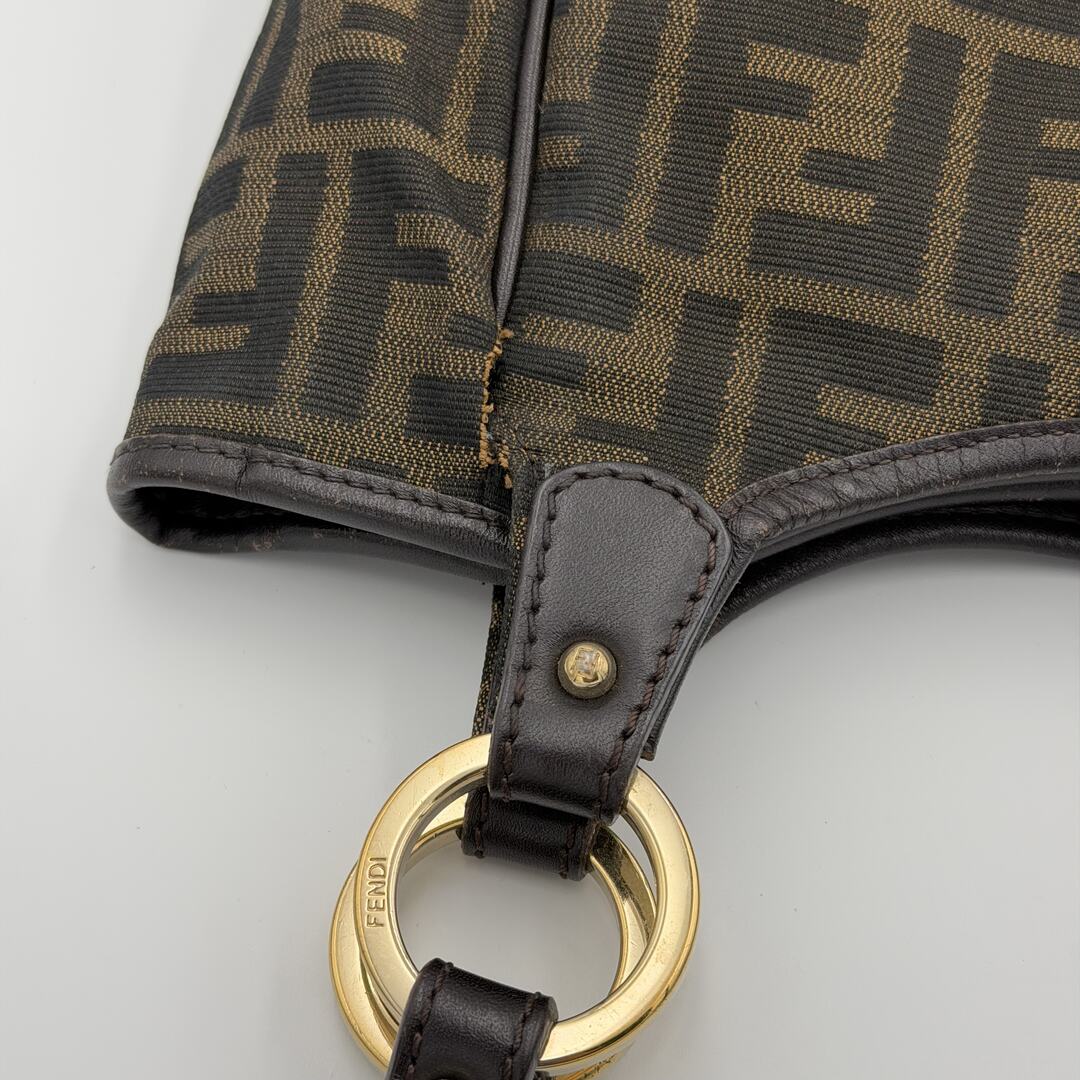 Fendi Zucca Canvas Chef Brown Tote Bag