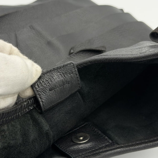 YSL Saint Tropez Leather Black Shoulder Bag